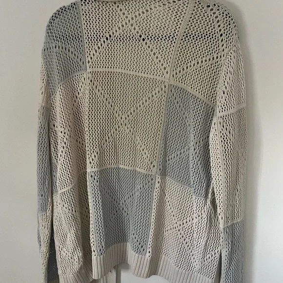 Zara Crochet Cardigan Shirt - Picture 4 of 5